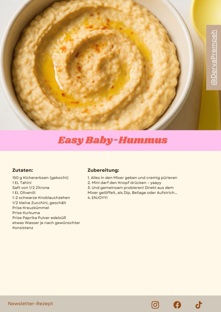 Rezeptkarte Easy Baby-Hummus von Derya Prempeh