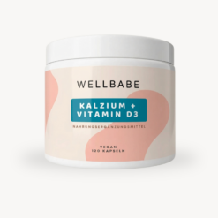 Wellbabe Kalzium Vitamin D3 vegane Kapseln