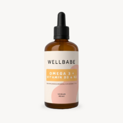 Wellbabe Omega-3 Öl DHA EPA Vitamin D3 K2 vegan Tropfen Algenöl
