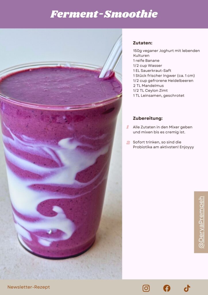 Rezeptkarte Ferment-Smoothie von Derya Prempeh