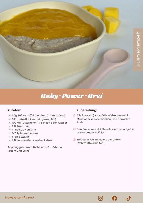 Rezeptkarte Baby-Power-Brei von Derya Prempeh